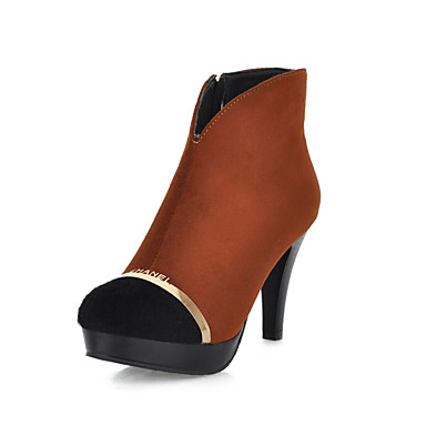 split suede high heel boots