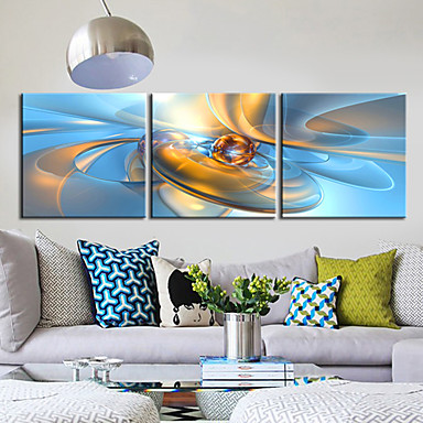 Canvas Set Modern Traditional, Three Panels Horizontal Print Wall Decor ...