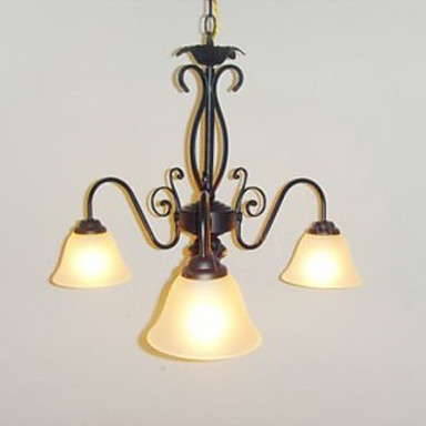 Lustre à 3 Lumières Traditionnel Peinture Métal De 850609 2019 à