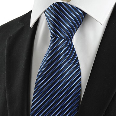 New strisce blu marino formali da uomo Cravatta per la cerimonia ...