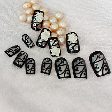 12 Pcs Abs Unghii False Integrale Bijuterie Unghii Pentru Deget Nail