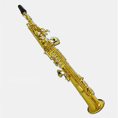 Henlucky High Pitch Soprano Saxophone One Piece Straight B Flat