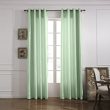 Moderne én panel fast stue polyester panel gardiner forhæng 1252340 ... Stue gardiner