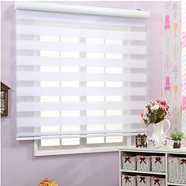 Sheer Shade 100 Polyester Eco Friendly Mount Inside Jacquard