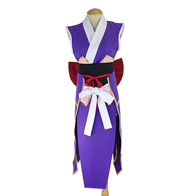 Female Woman Erza Scarlet Cosplay Costume Fairy Tail Purple Overcoat