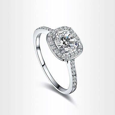 Placat Cu Argint Rafinat Aaa Zircon Femei Verigheta 1483809 2019