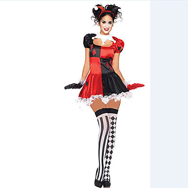 Cute Clown Dress Halloween Costume(4 Pieces)for Carnival 421287 2018 ...