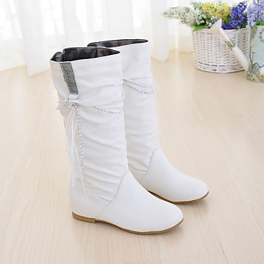 flat heel dress boots