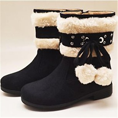 winter boots flat heel