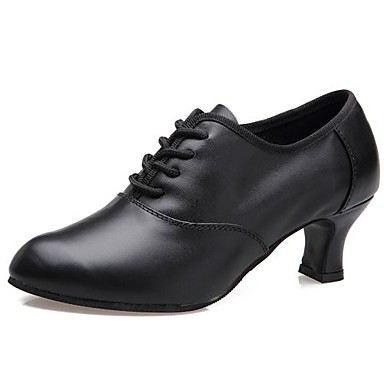 black lace up dance shoes