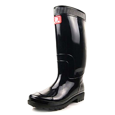 Men's Shoes Rain Boots Flat Heel PVC Boots Mid-Calf Boots More Colors ...