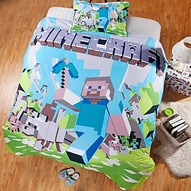 Hot Minecraft Duvet Cover Set Bedding Set Cotton 2786698 2020 47 99