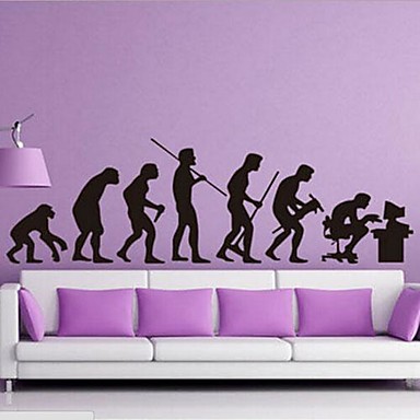 A rajz az emberi evolúció a tv seeting fali matrica / hálószoba ...