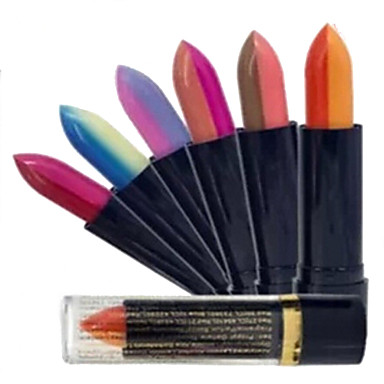 6 Pcs 6 Culori Ruj Sclipici Lac Colorat Machiaj Cosmetic Accesorii
