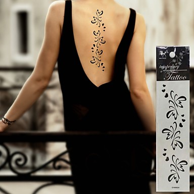 12 Pcs Nao Toxica Tribal Hawaiian Tatuagens Temporarias Series Flores Impermeavel Non Toxic Havaiana Arte Para O Corpo Lombar A Prova D Agua De 3755361 2021 Por 16 49