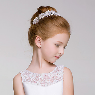 Flower Girl's Alloy Acrylic Headpiece-Wedding Special Occasion Outdoor ...