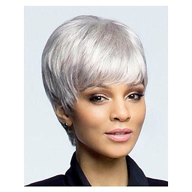 Short Hair European Weave Light White Color Hair Wig 4732351 2020