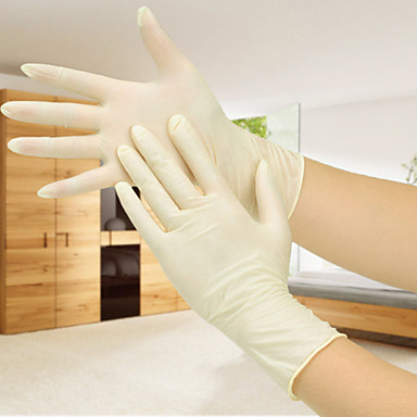 21年 1セットネイル環境に優しいゴム手袋使い捨て保護ラテックス手袋 二重価格 コレクション 3 59