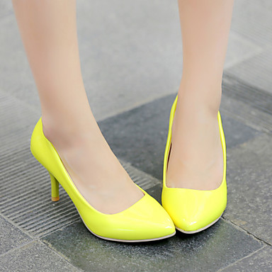 Shoes For Women Microfibre Stiletto Heel Heels Comfort Pointed Toe Heels Office CBlack Blue Yellow Pink Shoes For Women Microfibre Stiletto Heel Heels Comfort Pointed Toe Heels Office CBlack Blue Yellow Pink