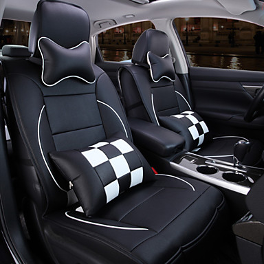 een nieuw volledig lederen plaid auto bekleding kussen auto ... een nieuw volledig lederen plaid auto bekleding kussen auto ...