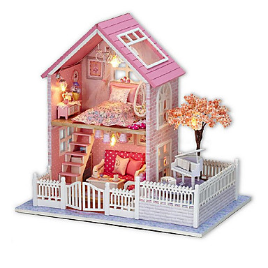 Chi Fun House Diy Cabin Pink Cherry Hand Embled Model Chi Fun House Diy Cabin Pink Cherry Hand Embled Model Creative Birthday Gift To Send S Friends 5036170 2019 31 99