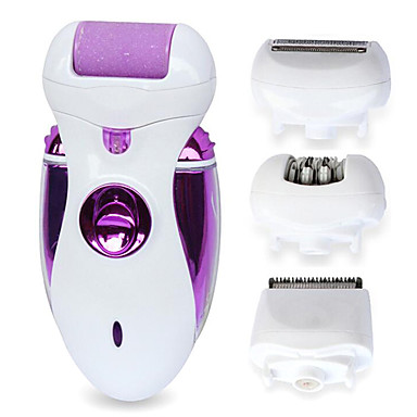 baratos Depilação e Remoção de Pelos-Depilador Feminino Corpo Elétrico Baixo Ruido Barbeador Seco Aço Inoxidável