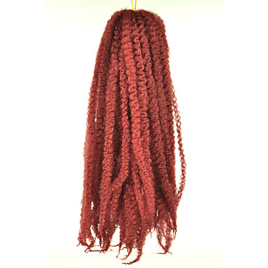 Afro Kinky Twist Braid Curly Synthetic Hair Bulk Marley Braid