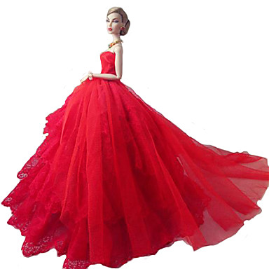 Red Bridal Barbie Doll Gift : Tbdress.com