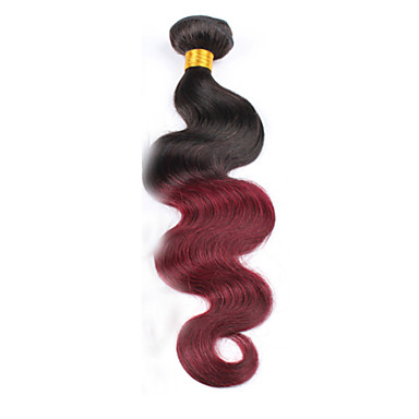 Peruvian Hair Body Wave Ombre Hair Weaves Human Hair Weaves Black