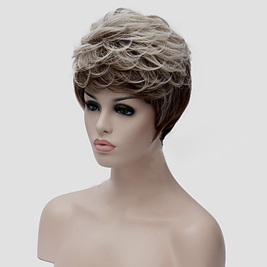 Synthetic Wig Straight Natural Wave Natural Wave Layered Haircut