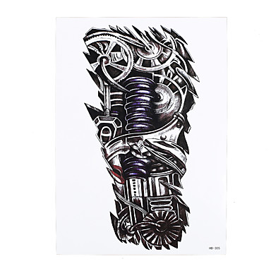 1pc waterproof temporary tattoo sticker robot machine pattern 1pc waterproof temporary tattoo sticker robot machine pattern