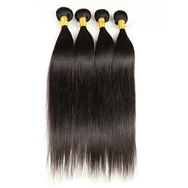 Malaysian Virgin Straight Hair Weave 4 Bundles Remy Human Hair