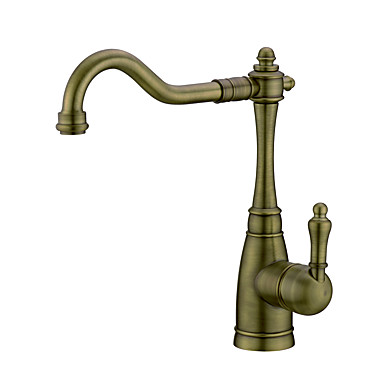 Kitchen Faucet Single Handle One Hole Antique Copper Standard