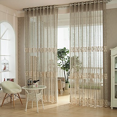 27 35 European Sheer Curtains Shades One Panel Living Room Curtains Bedroom