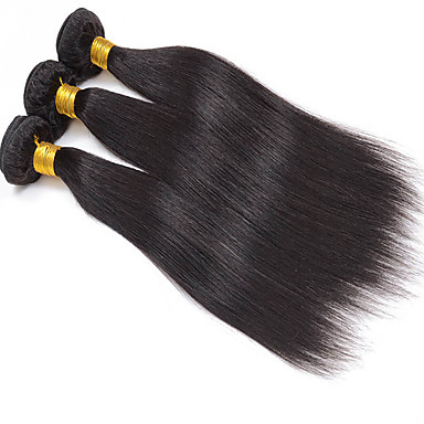 3pcs Lot 8 30inch Peruvian Virgin Straight Hair Natural Black
