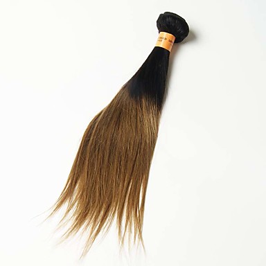 Ombre Hair Weaves Indian Texture Straight 12 Months 1 Piece Hair