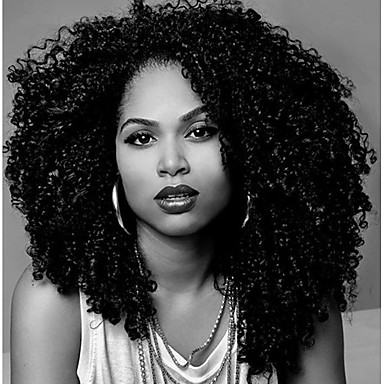 Human Hair Lace Front Wig Style Brazilian Hair Kinky Curly Natural