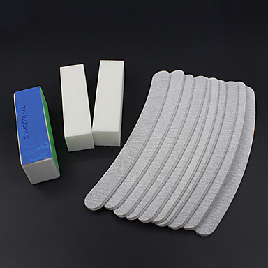 baratos Tendências de Moda-13pçs Esmeril Esponja Nail Manicure Tools Estilo Mini Simples Clássico Diário Arquivos de Nail Art &amp; Buffers Ferramenta de Nail Art para Unha de Dedo