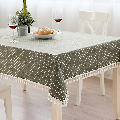 Andra Monstrad Toile Dukar Linne Bomull Blend Material Tabell