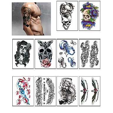 863 10 Tatouages Autocollants Autres Non Toxiquebébé Enfant Homme Femme Adolescent Tatouage Temporaire Tatouages Temporaires