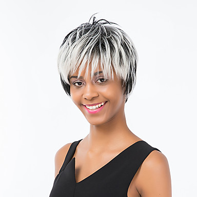 Pufos De Culoare Gradient De Hairl Păr Scurt Păr Uman 5666303 2019