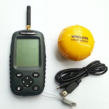 baratos Localizadores de Peixe-4.1*4.8 polegada Localizadores de Peixe LCD 0.6-40 m Sem Fio Nenhum Outro / Plástico Duro