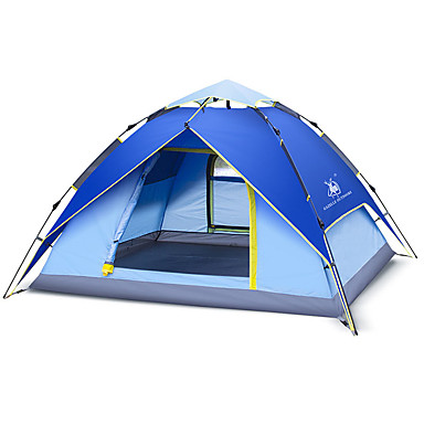 98 99 Huilingyang 3 4 Person Outdoor Tent Windproof Waterproof Rain Proof Ultraviolet Resistant Breathability Foldable One Room Three Rooms