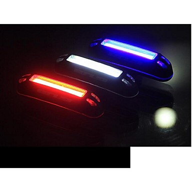 red and blue bike lights