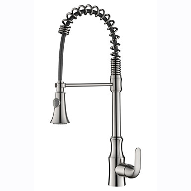 Kitchen Faucet Brushed Pull Out Pull Down Standard Spout