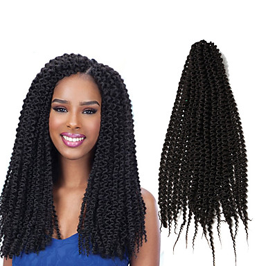 Pré,boucle Tresses crochet Tresse Natté 56cm Cheveux 100 % Kanekalon Gris Bourgogne Noir Brun Rajouts de Tresses Extensions de cheveux de 5930203 2018 à