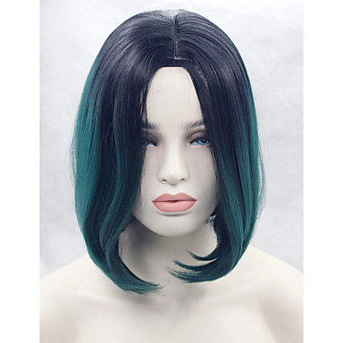 Synthetic Lace Front Wig Straight Bob Haircut Synthetic Hair
