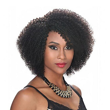 Kinky Curly Human Hair Capless Wigs Search Lightinthebox