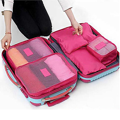 6 sets Travel Bag Packing Cubes Travel Luggage Organizer / Packing ...