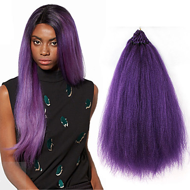 18inch Prelooped Easy Straight Hair Natural Black Pre Braided